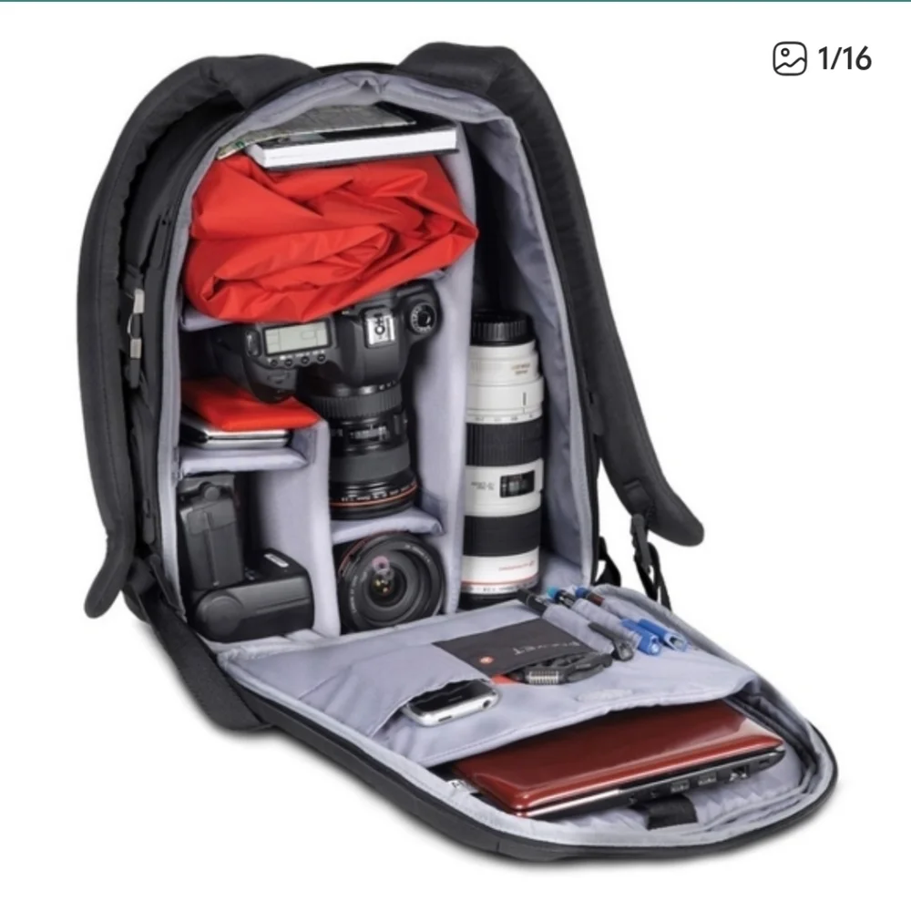 Manfrotto Veloce V Backpack Camera Laptop Black Padded Compartments MB SB390-5BB